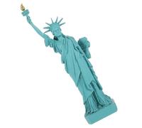 EXCEART Verte Statue Liberté Miniature pour Décoration Intérieure en Résine | Surface Lisse, Teinte Solide, pour Collectionneurs, Enseignants, Maquettes de Sable, Vitrines, Enseignement et Photographie