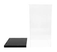 EXCEART Vitrine en Acrylique Transparente pour Modèle Fait Main, Boîte de Présentation Facile à Nettoyer Rangement pour Bureau ou Centre Commercial