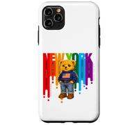 Exceed The Limit New York Teddy Bear- Colorful NYC Boroughs Coque pour iPhone 11 Pro Max