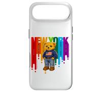 Exceed The Limit New York Teddy Bear- Colorful NYC Boroughs Coque pour iPhone Air