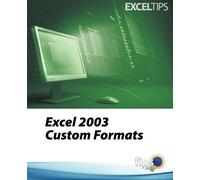 Excel 2003 Custom Formats