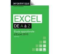 Excel 2010 de A à Z (pochette + livret) étude approfondie d'Excel 2010 - Pascal Parisot - GEP - broché - Guide