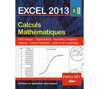 EXCEL 2013 calculs mathematiques