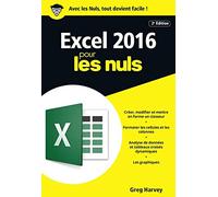 Excel 2016 2ed Poche Pour les Nuls