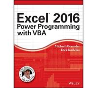Excel 2016 Power Programming With Vba