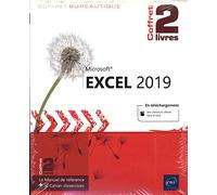 Excel 2019 - Coffret de 2 livres : Le Manuel de référence + le Cahier d'exercices