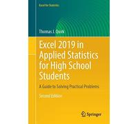 Excel 2019 In Applied Statistics For High School Students