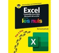 Excel 2024 Pas à Pas pour les Nuls Bernard Jolivalt (Auteur)