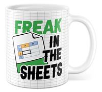 Excel -Könner - Cadeau - Freak in the Sheets - Idée cadeau - Tasse à café avec inscription humoristique - Excel Spreadsheet Tableau informatique informaticien Excel Expert Nerd (blanc)