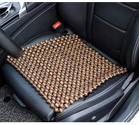 EXCEL LIFE Housse de siège en Perles de Bois Naturel - Coussin Confortable et Frais - Coussin de siège de Massage (carré) - Taille Moyenne pour Voiture, berline, SUV et Chaise de Bureau