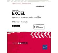 Excel - Macros et programmation en VBA (2e édition) - Pierre Rigollet - Eni Editions - broché - Manuel