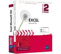 Excel Microsoft 365 - Coffret de 2 livres : Le Manuel de référence + le Cahier d'exercices sur les macros et la programmation VBA