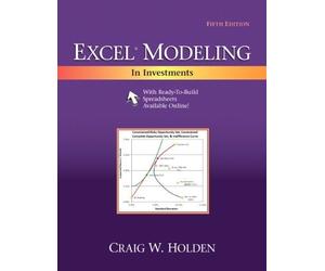Excel Modeling in Investments by Craig W. Holden (2014-03-07)