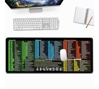 Excel Tapis de souris Excel portable, antidérapant, imperméable, pour la maison, les bureaux, l'ordinateur portable, les jeux, les raccourcis Excel, petit tapis de bureau en feuille de triche, 90 x 40