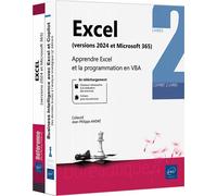 Excel (versions 2024 et Microsoft 365) Coffret de 2 livres : Apprendre Excel et la programmation en VBA - Jean-Philippe André - Eni Editions - Coffret - Manuel