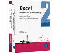 Excel (versions 2024 et Microsoft 365) Coffret de 2 livres : Apprendre Excel et la programmation en VBA - Jean-Philippe André - Eni Editions - Coffret - Manuel