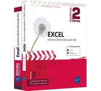 Excel (versions 2024 et Microsoft 365) Coffret de 2 livres : Le Manuel de référence + le Cahier d’exercices Macros et programmation en VBA - Collectif - Eni Editions - Coffret - Manuel