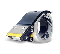 Excell Dévidoir de ruban d'emballage en métal anti-reflux (5,1 cm de large) pour l'emballage, le transport, le déménagement et le scellage de cartons (pistolet à ruban + 1 ruban adhésif)