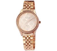 Excellanc 1800233 Parure de bijoux pour femme avec montre, collier, pendentif et boucles d'oreilles, Métal, Strass