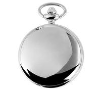 Excellanc 4000007-003 Montre de poche à quartz analogique Argenté brillant, argenté, Classique