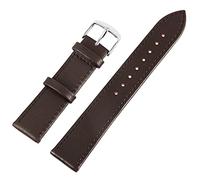 Excellanc - Bracelet de montre de rechange en cuir lisse avec boucle ardillon Largeur 10-26 mm, Stegbreite: 12 mm