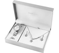 Excellanc Ensemble cadeau pour femme avec montre, collier, bague et boucles d'oreilles