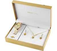 Excellanc Ensemble cadeau pour femme avec montre, collier, bague et boucles d'oreilles