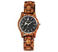 Excellanc Montre Analogique Unisexe en Bois avec Fermoir Pliable à Quartz - 2810008, Bois de Zèbre