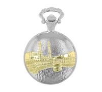 Excellanc Montre de poche analogique pour homme avec chaîne à quartz pour homme, cadeau pour père, grand-père