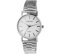 Excellanc Montre Femme Acier Inoxydable Quartz Analogique 1700066, Argenté.