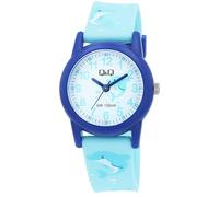 Excellanc Montre pour enfant garçon et fille - Analogique - Étanche - Montre pour enfant à partir de 3 ans (tracteur, dinosaure, etc.), Bleu dauphin