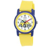 Excellanc Montre pour enfant garçon et fille - Analogique - Étanche - Montre pour enfant à partir de 3 ans (tracteur, dinosaure, etc.), jaune