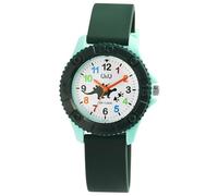 Excellanc Montre pour enfant garçon et fille - Analogique - Étanche - Montre pour enfant à partir de 3 ans (tracteur, dinosaure, etc.), vert