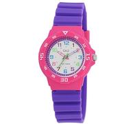 Excellanc Montre pour enfant garçon et fille - Analogique - Étanche - Montre pour enfant à partir de 3 ans (tracteur, dinosaure, etc.), Violet/rose