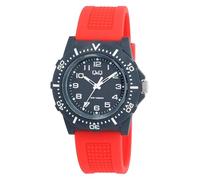 Excellanc Montre pour enfant garçon et fille - Analogique - Étanche - Montre pour enfant à partir de 7 ans, rouge/noir