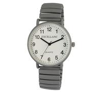 Excellanc Montre pour femme avec bracelet à traction, design mat, gris