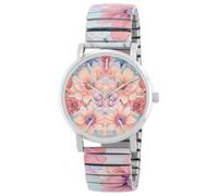 Excellanc Montre pour femme avec bracelet en acier inoxydable, argenté/multicolore