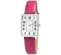 Excellanc Montre pour femme avec bracelet en cuir synthétique rose/argenté