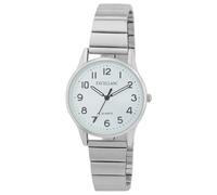 Excellanc Montre pour femme en acier inoxydable argenté, d'une longueur de 22 cm, design classique pour toutes les femmes