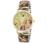 Excellanc Montre pour femme en acier inoxydable bicolore, d'une longueur de 19 cm, design classique pour toutes les femmes