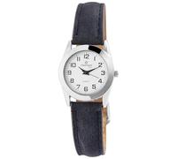 Excellanc Montre pour femme en cuir synthétique, bracelet 28 cm, boîtier 26 mm avec verre minéral, mouvement à quartz, boucle ardillon, facile à lire, montre pour femme, adolescente ou grand-mère