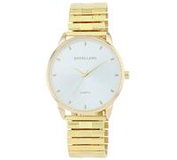 Excellanc Montre pour homme en acier inoxydable doré, d'une longueur de 21 cm, design classique pour tous les hommes