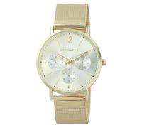 Excellanc Montre pour homme en acier inoxydable, d'une longueur de 23,5 cm, design classique pour tous les hommes, or