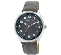 Excellanc Montre pour homme en cuir synthétique, d'une longueur de 25,5 cm, design classique pour tous les hommes, gris
