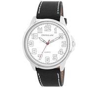 Excellanc Montre pour homme en cuir synthétique, d'une longueur de 25,5 cm, design classique pour tous les hommes, Noir