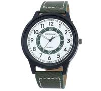 Excellanc Montre pour homme en cuir synthétique, d'une longueur de 25 cm, design classique pour tous les hommes, vert