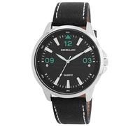 Excellanc Montre pour homme en cuir synthétique noir, d'une longueur de 25,5 cm, design classique pour tous les hommes