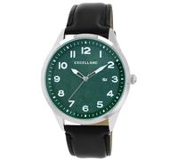 Excellanc Montre pour homme en cuir synthétique noir, d'une longueur de 25,5 cm, design classique pour tous les hommes