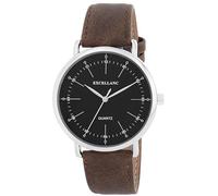 Excellanc Montre pour homme en cuir synthétique noir, d'une longueur de 25,5 cm, design classique pour tous les hommes