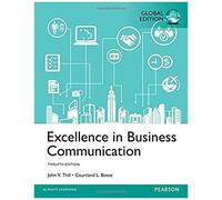 Excellence In Business Communication, Global Edition